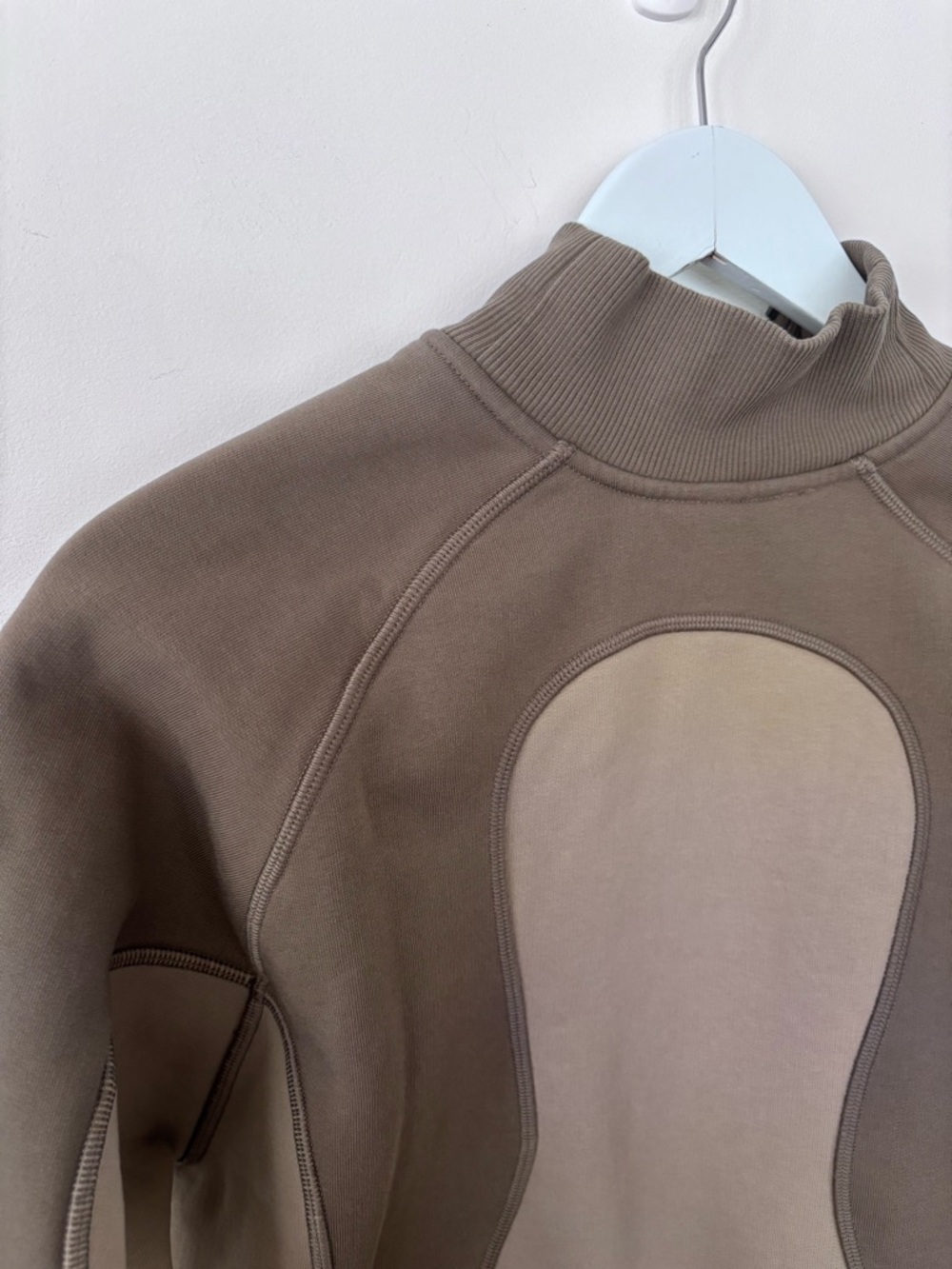 Lululemon Relaxed-Fit Half Zip SLNSH Collection in Nomad/Sheer Oak | Sz Small - Picture 7 of 7